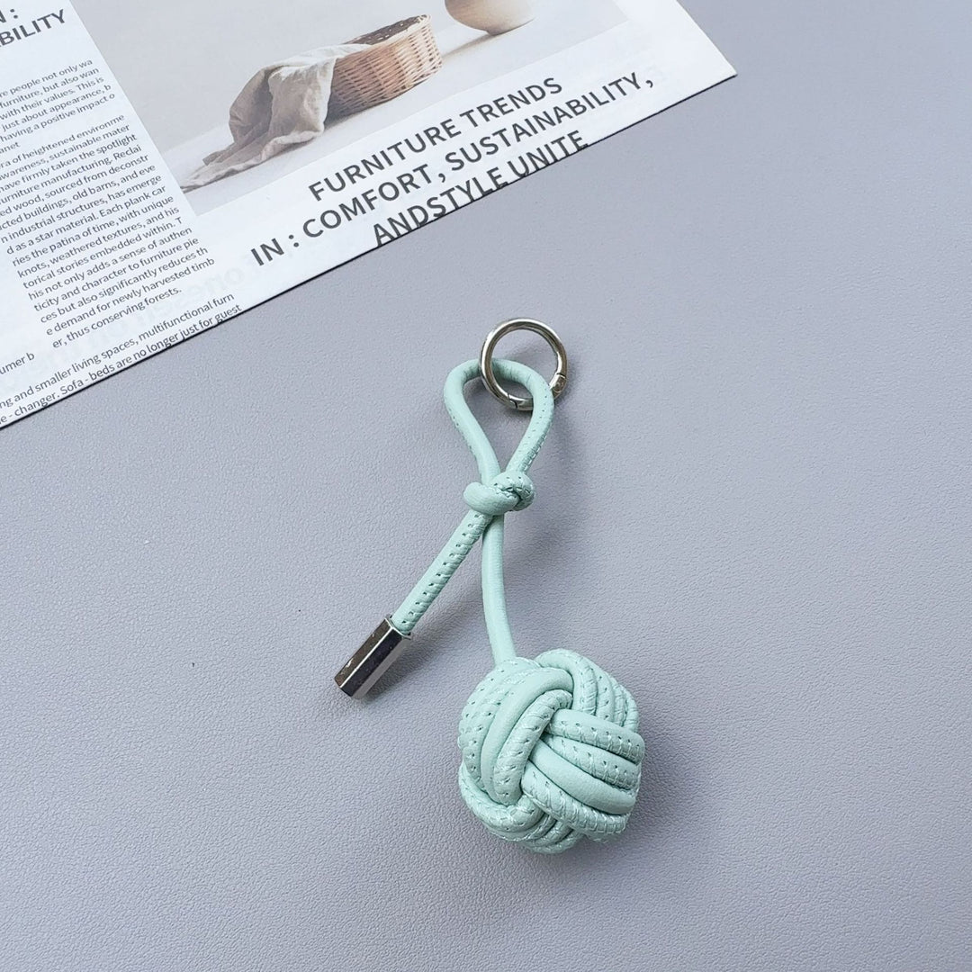 Stylish Knotted Leather Keychain Kalsten