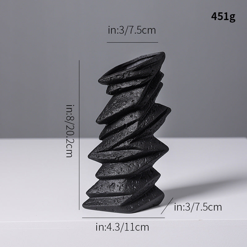 Abstract Textured Ceramic Sculpture Kalsten