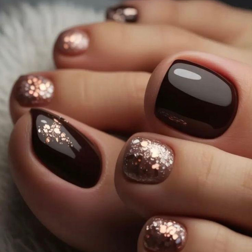 Artificial Nail Set with Glitter Accents Kalsten