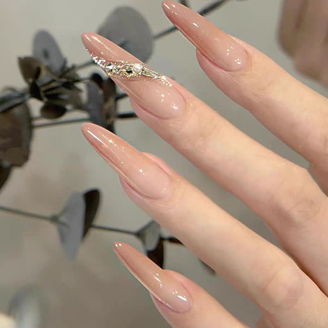 Crystal Embellished Press-On Nails Kalsten