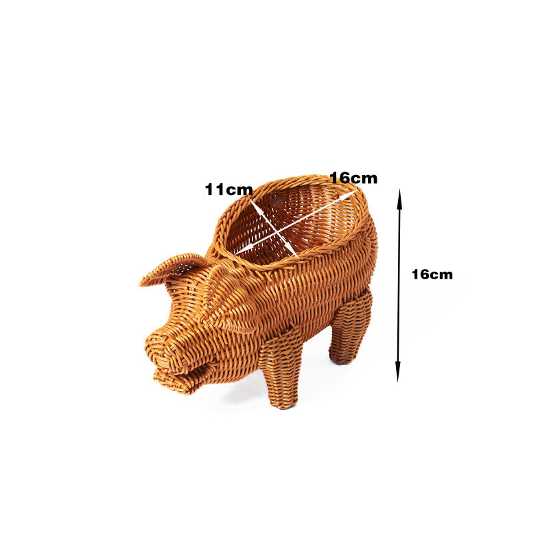 Decorative Wicker Duck Kalsten