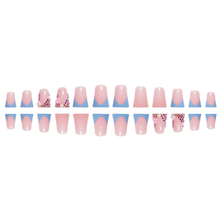 Decorative Floral Press-On Nail Enhancements Kalsten