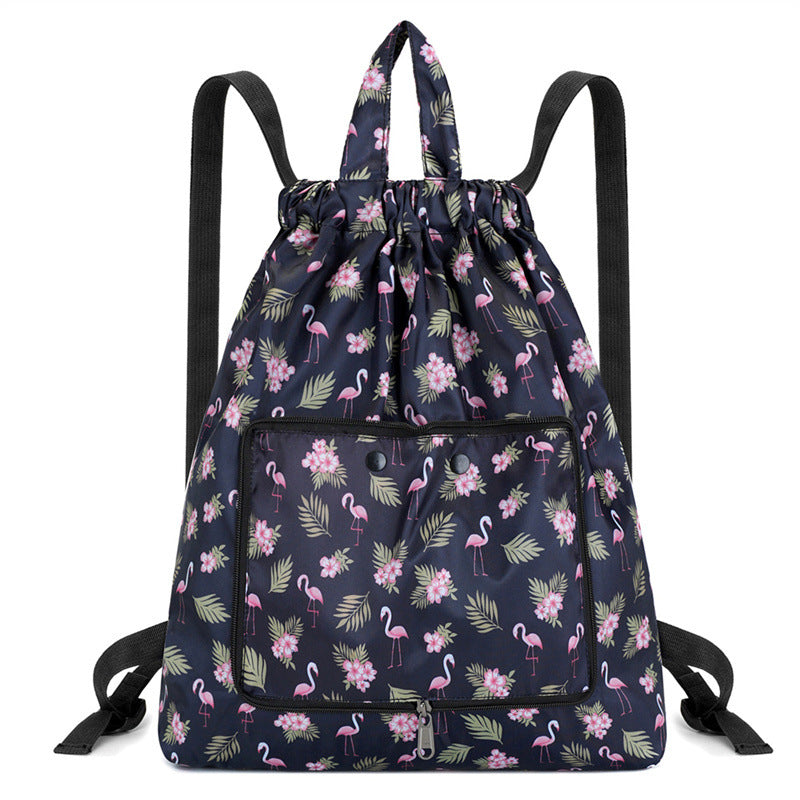 Lightweight Floral Drawstring Backpack Kalsten