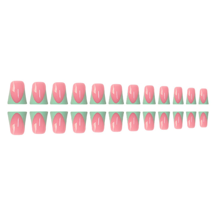 Stylish French Tip Press-On Nails with Customizable Design Kalsten