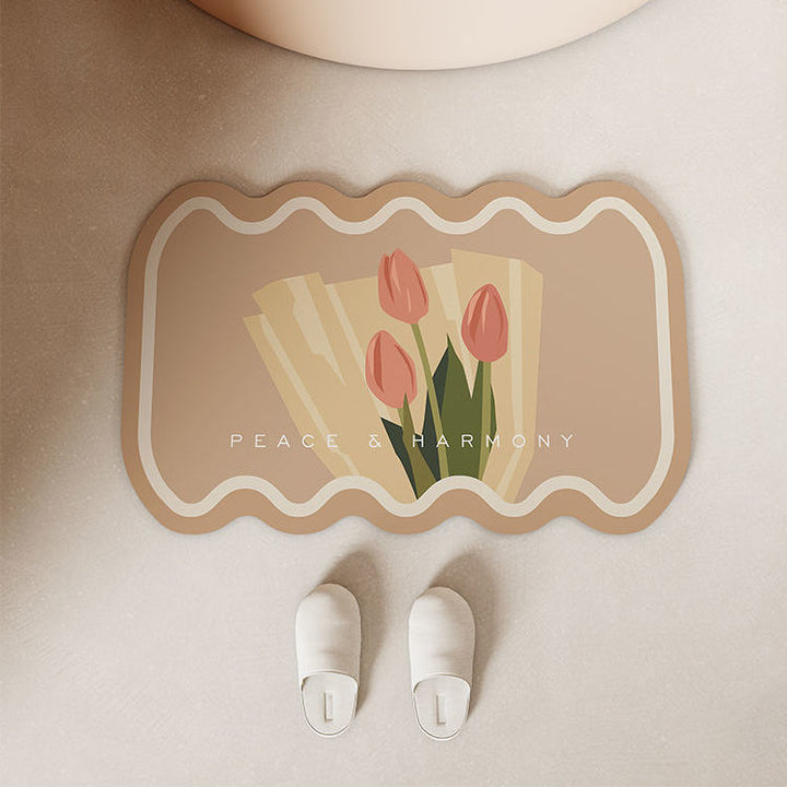 Floral Decorative Area Mat