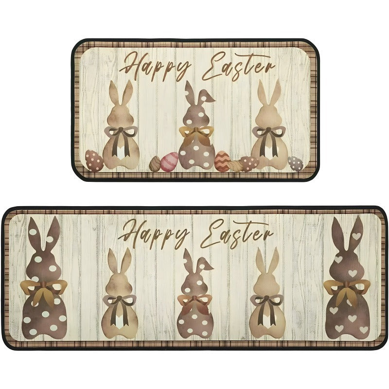 Decorative Bunny Print Runner Mat Kalsten