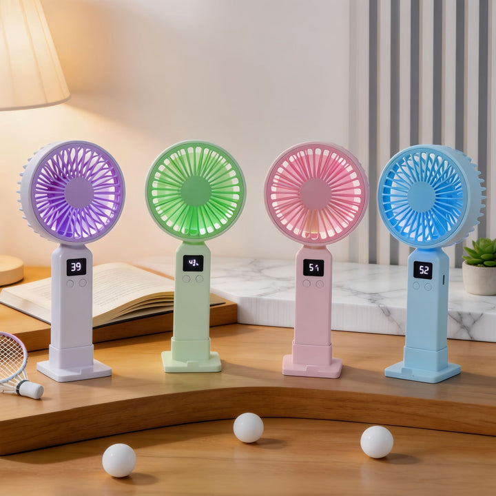 Women Portable Mini Fan with Digital Control Kalsten
