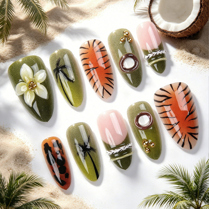 Exquisite Art Nail Collection with Floral Patterns Kalsten
