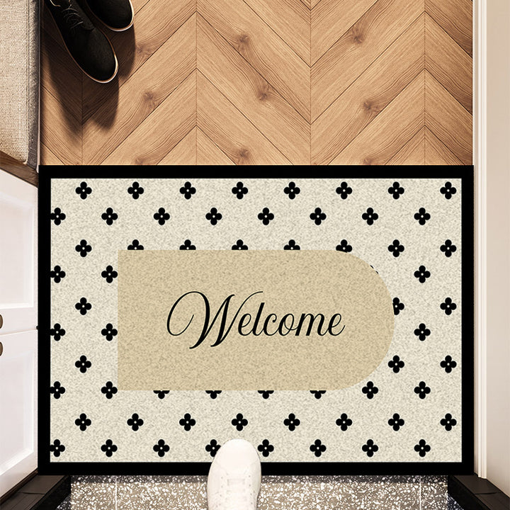Elegant Textured Welcome Mat