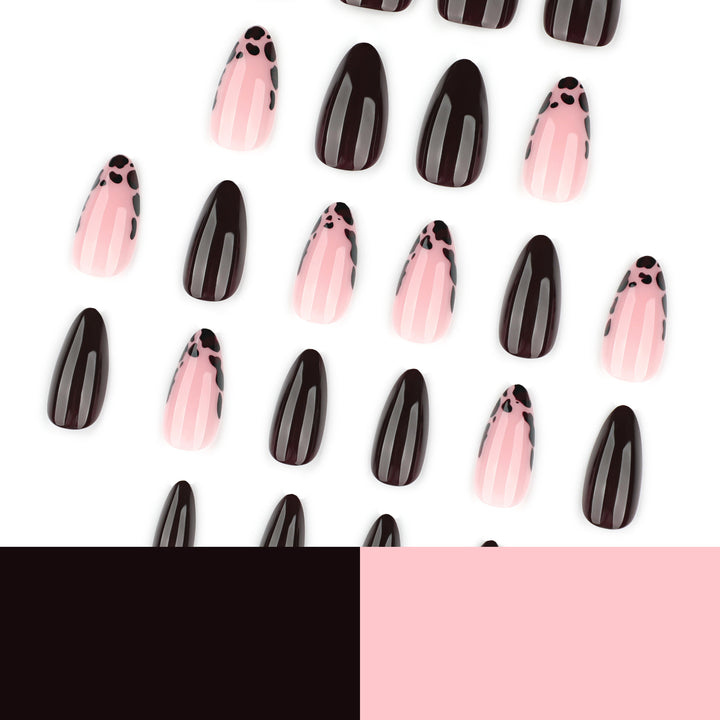 Artful stiletto nails with elegant design and glossy finish Kalsten