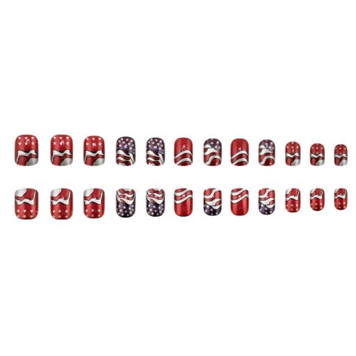 Patriotic Nail Art Design Kalsten 1789915083