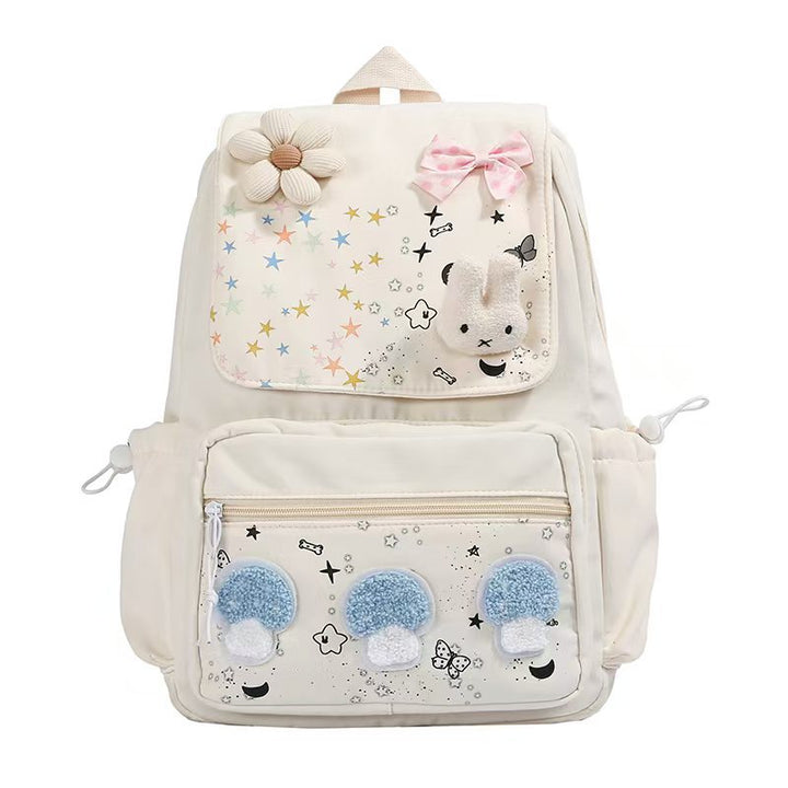 Backpack with Cute Plush Design and Multifunctional Compartments Kalsten