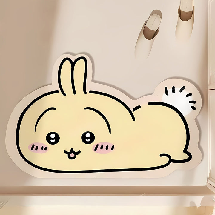 Cartoon-Themed Absorbent Bath Mat