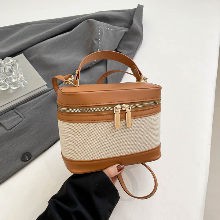 WoChic Leather and Fabric Crossbody Bag Kalsten