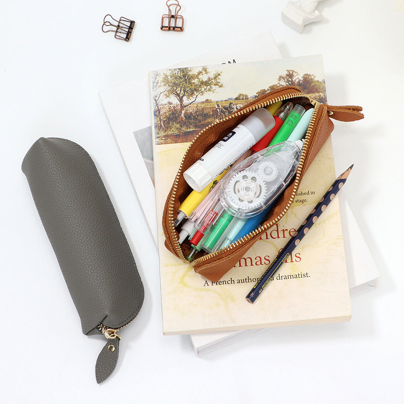 Sleek Leather Pencil Case Kalsten