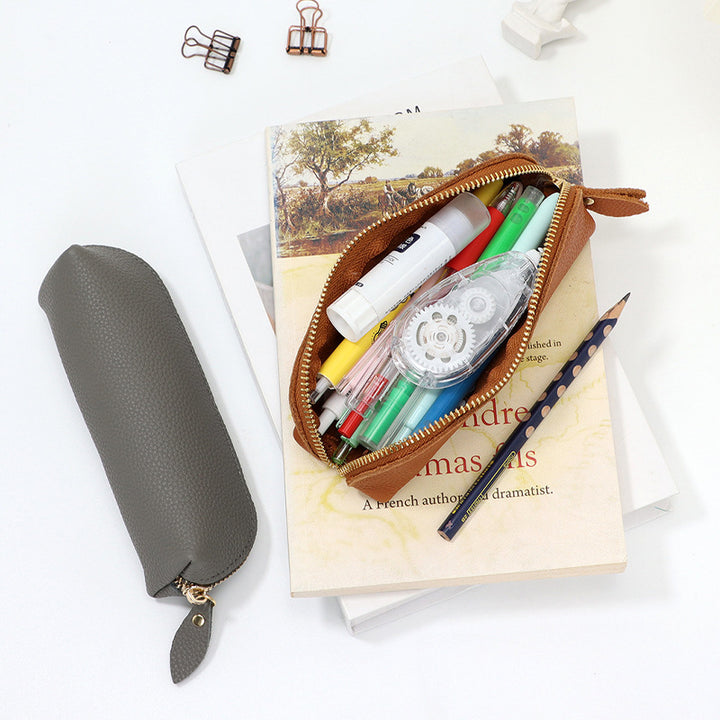 Sleek Leather Pencil Case Kalsten