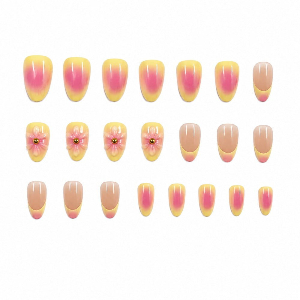 Artistic Floral Press-On Nail Set Kalsten 1787395270