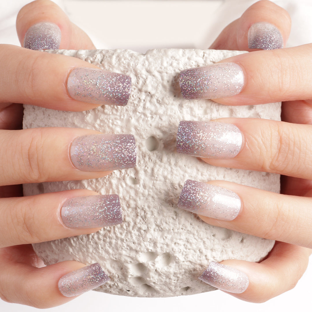 Glamorous Glitter Ombre Press-On Nails Kalsten
