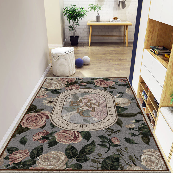 Floral Patterned Decorative Area Rug