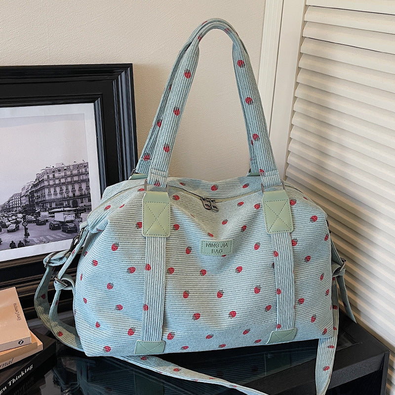 Playful Floral Travel Duffel Bag