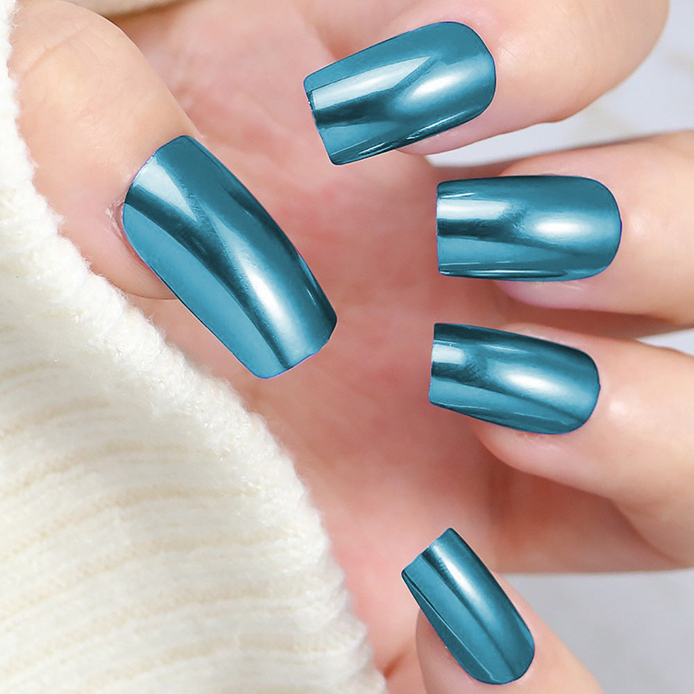 Chrome Finish Press-On Nails Kalsten