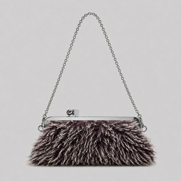 Plush Faux Fur Evening Clutch