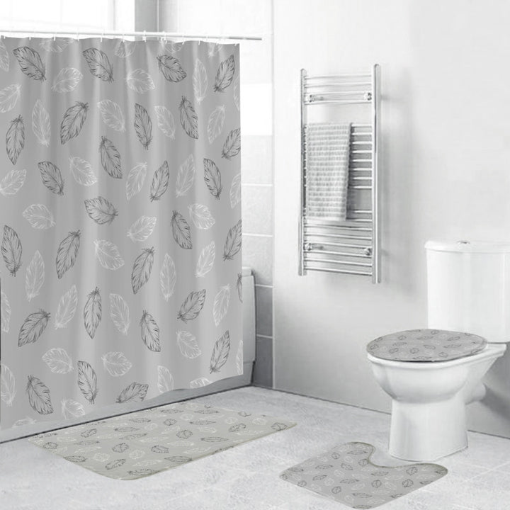 Leafy Botanical Themed Bathroom Ensemble Kalsten