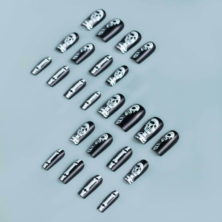 Halloween-Themed Skeleton Nail Art Kit