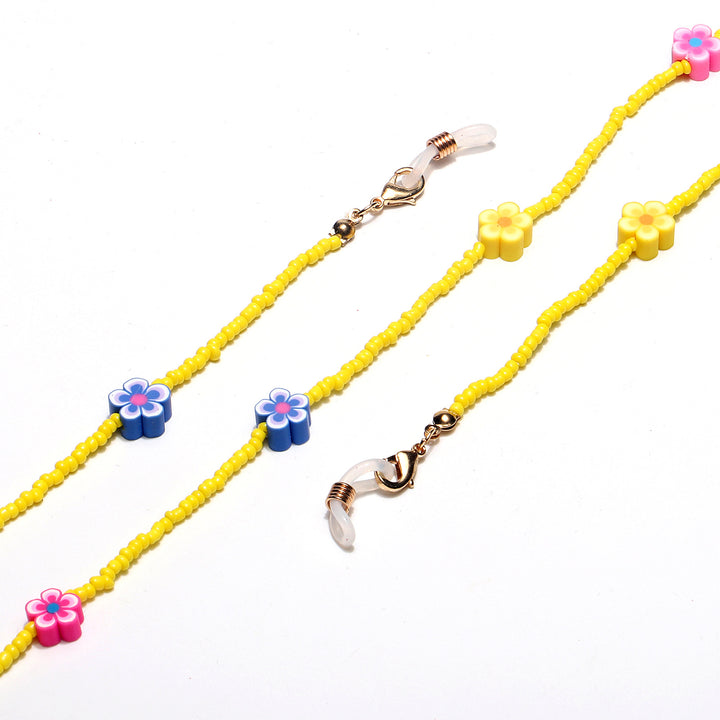 Decorative Flower Beaded Eyewear Chain Kalsten