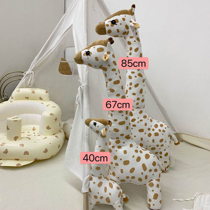 Oversized Plush Giraffe Family Floor Toy