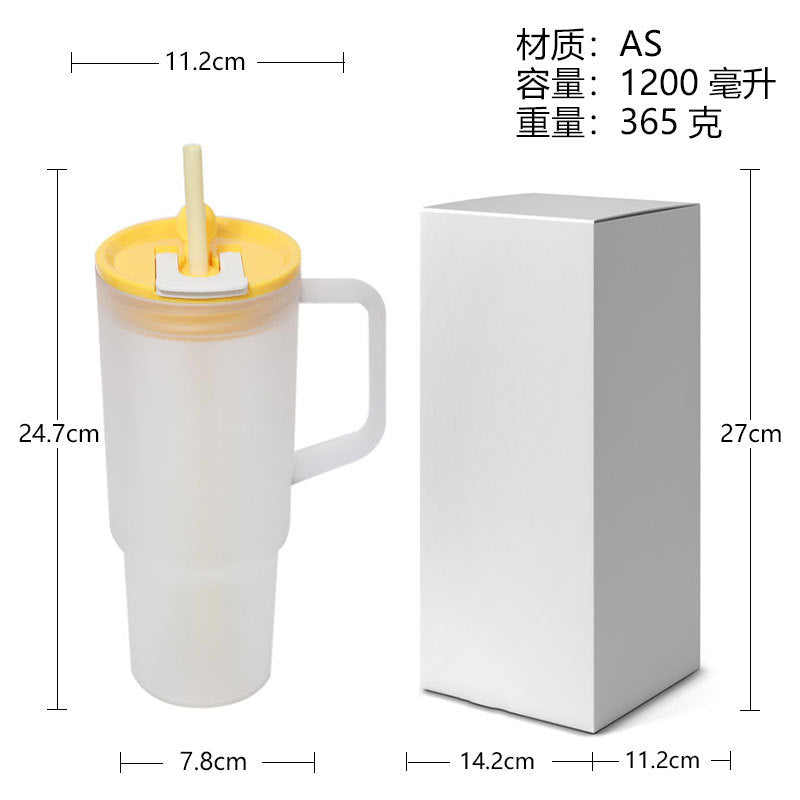 Unisex High-Quality Insulated Mug with Handle and Straw Kalsten