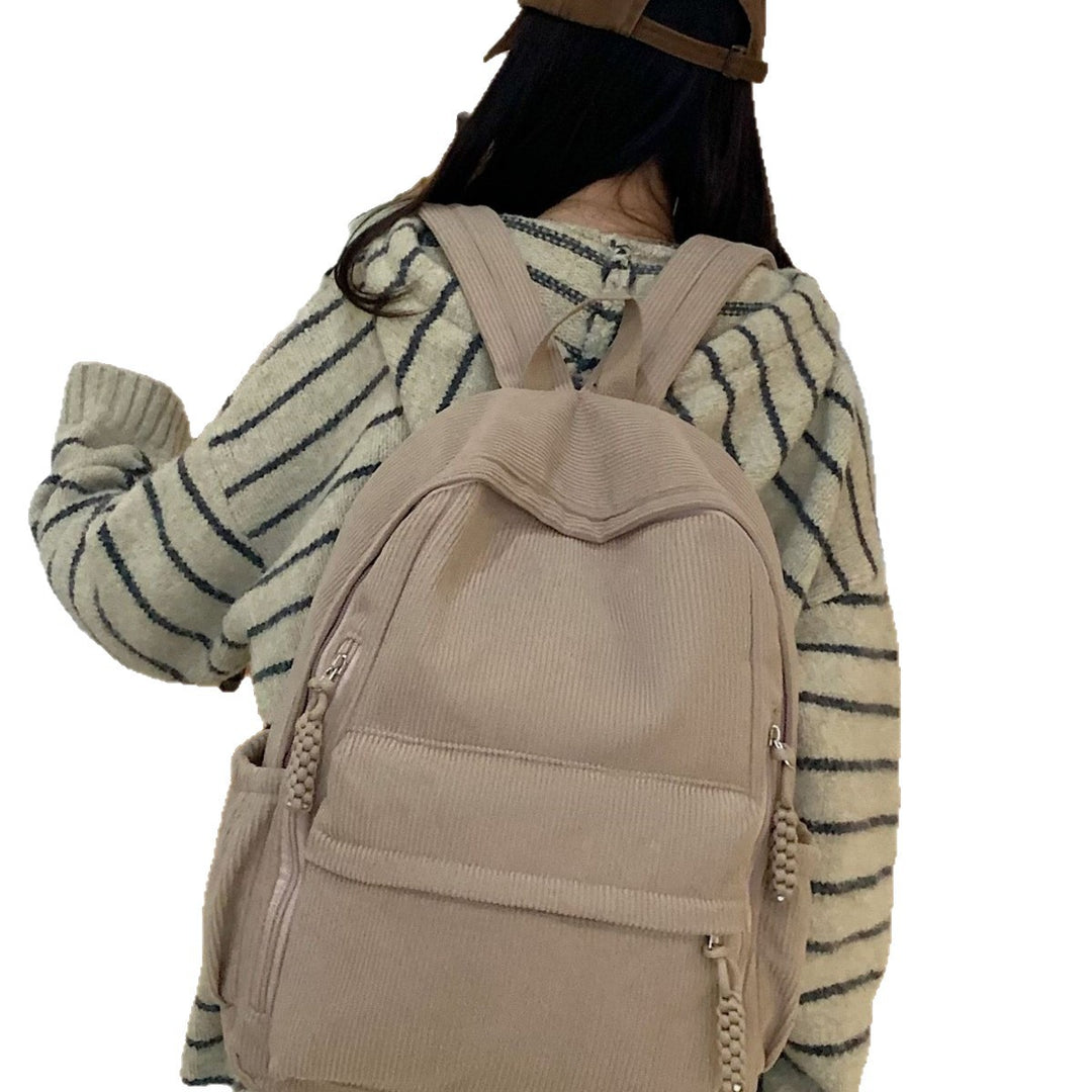 Backpack Made of Durable Ribbed Material Kalsten