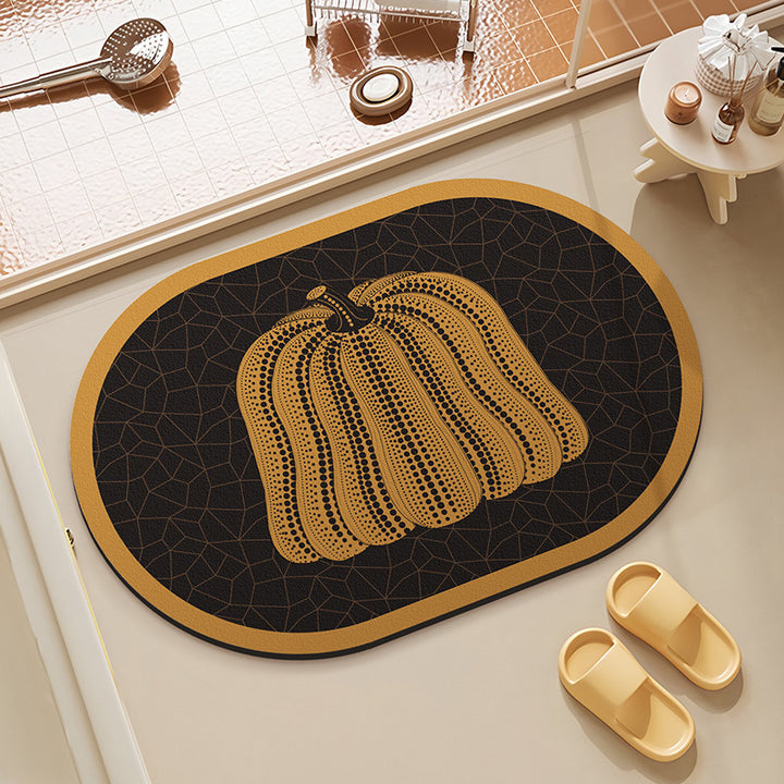 Decorative Pumpkin Shaped Area Mat