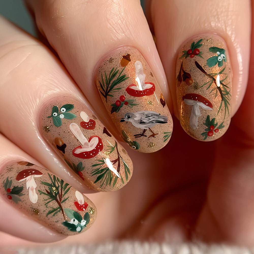 Seasonal Themed Press-On Nail Art Set Kalsten
