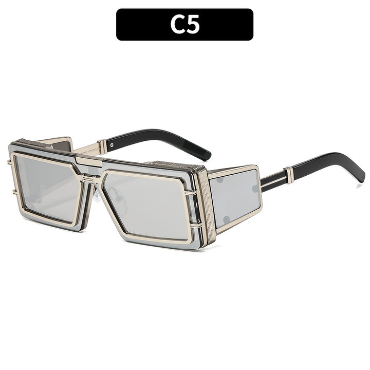 Statement Geometric Shield Sunglasses