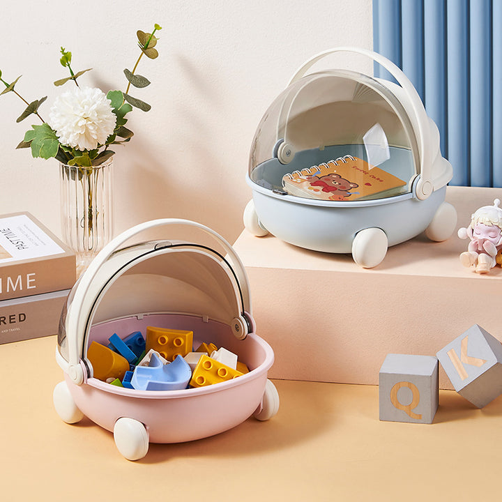 Creative Storage Cart with Transparent Lid Kalsten