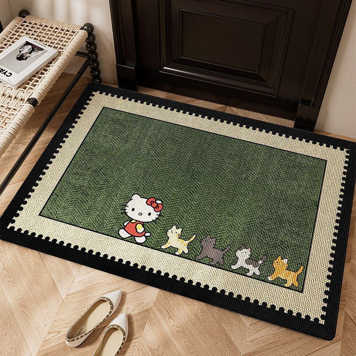 Decorative Garden-Themed Area Rug
