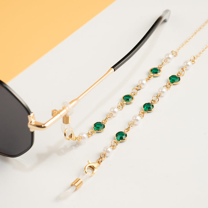 Pearl and Crystal Eyewear Chain Kalsten