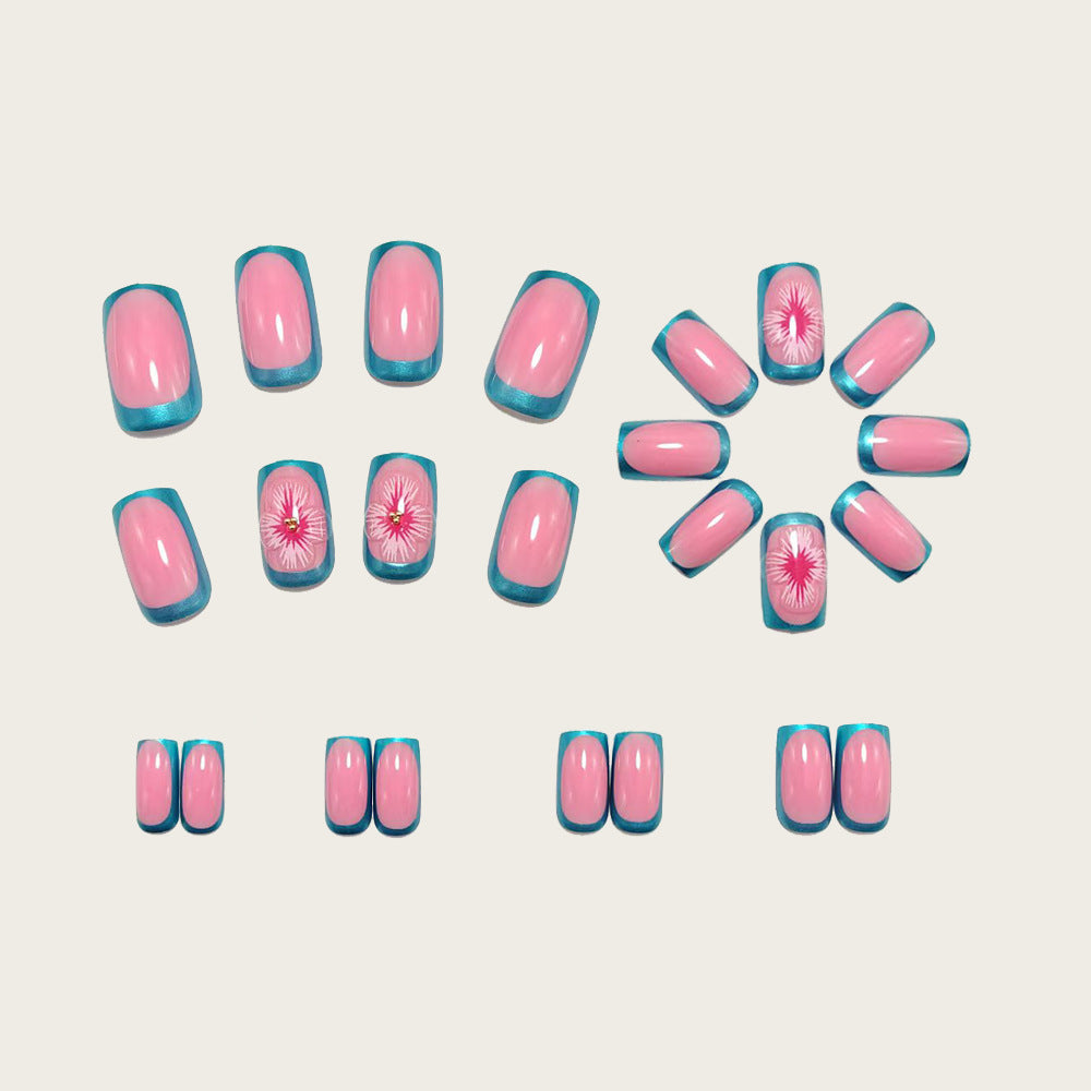 Artificial nails with floral 3D design Kalsten