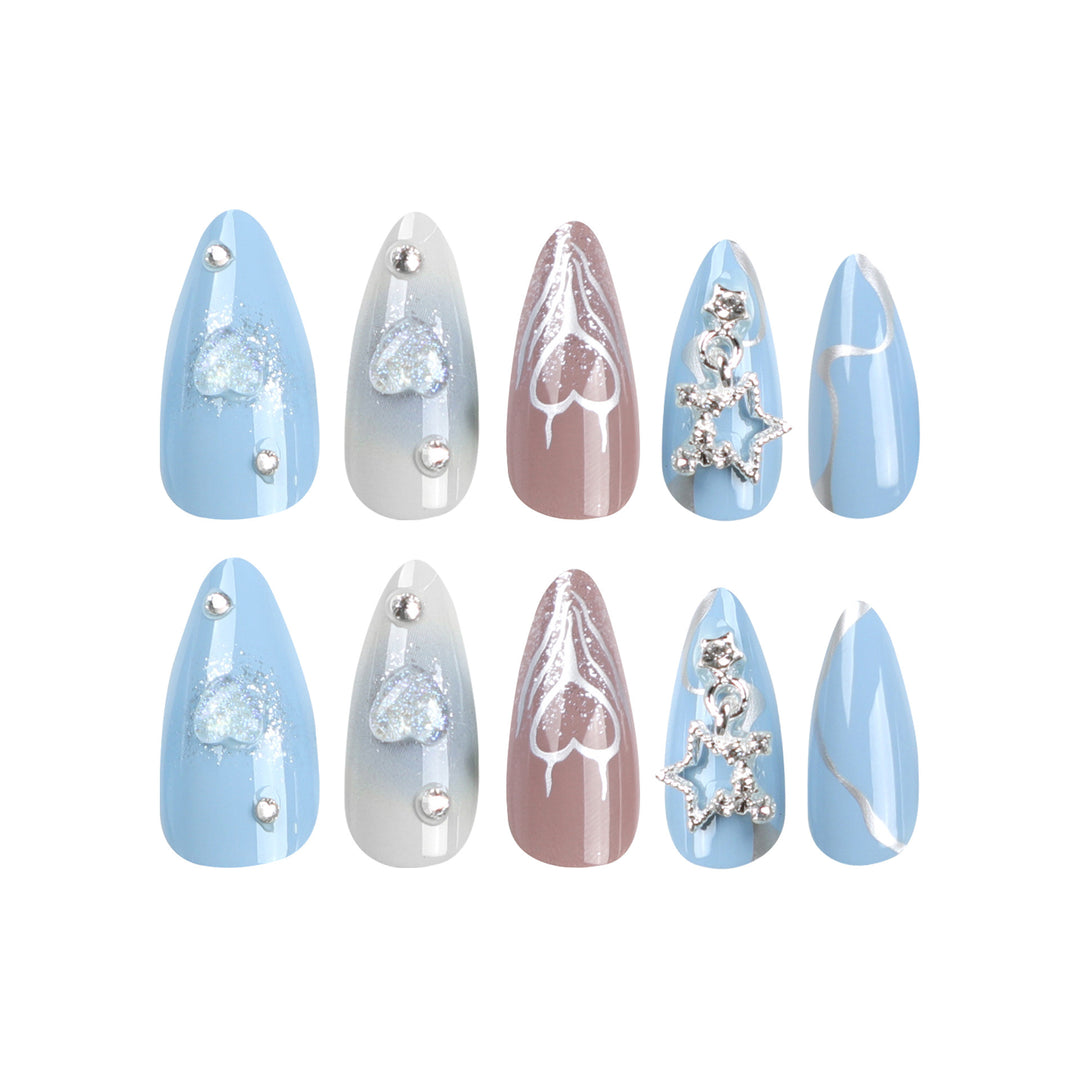 Artistic Press-On Nail Art Set Kalsten