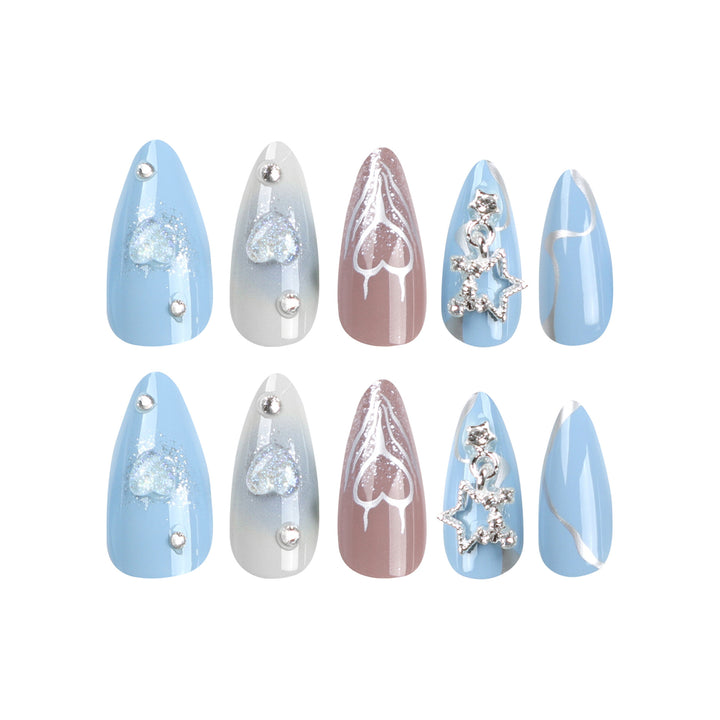 Artistic Press-On Nail Art Set Kalsten