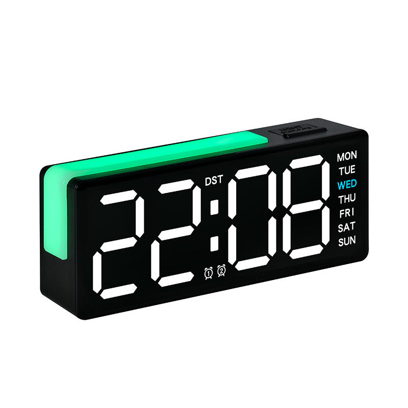 Digital LED Alarm Clock with Integrated Temperature and Day of Week Display Kalsten