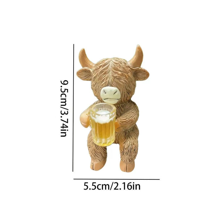 Decorative Highland Cattle Figure Kalsten