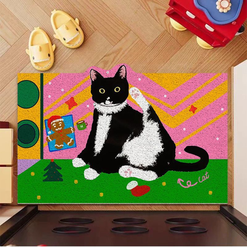 Cat-Themed Decorative Entrance Mat