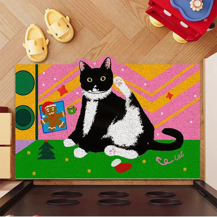 Cat-Themed Decorative Entrance Mat