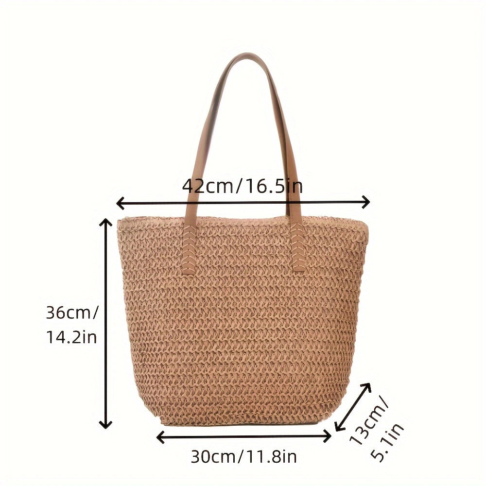 Handmade basket bag with elegant leather handle Kalsten