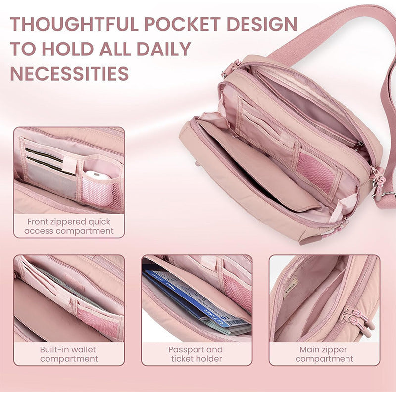 Multifunctional Shoulder Bag with Adjustable Shoulder Strap Kalsten