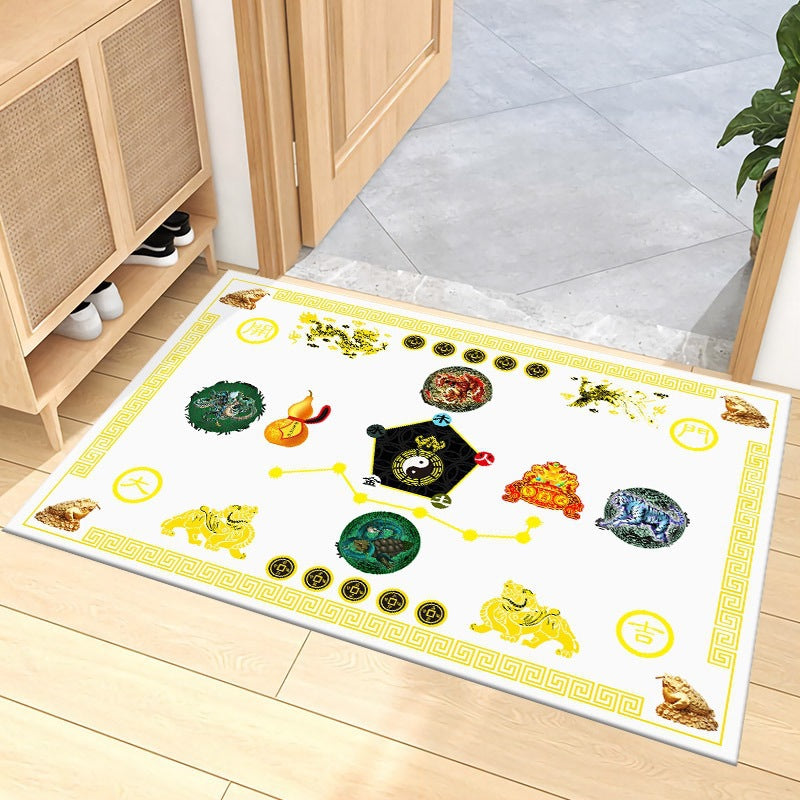 Decorative Zodiac-Themed Area Mat