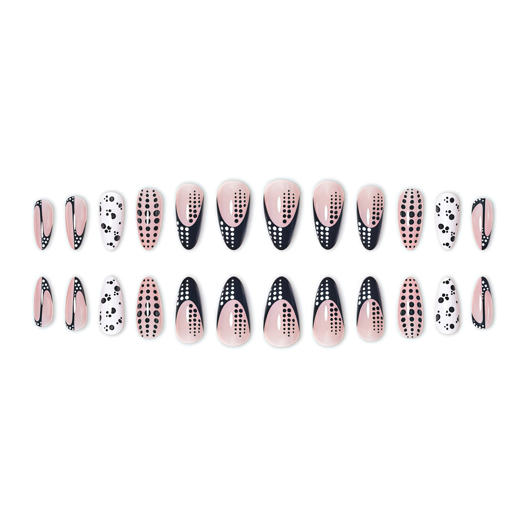 Elegant Abstract Pointed Nail Art Extensions Kalsten