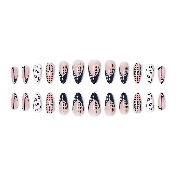 Elegant Abstract Pointed Nail Art Extensions Kalsten
